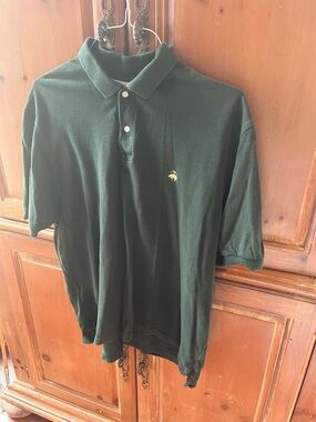 BROOKS BROTHERS DARK HUNTER GREEN XL POLO GOLF SHIRT